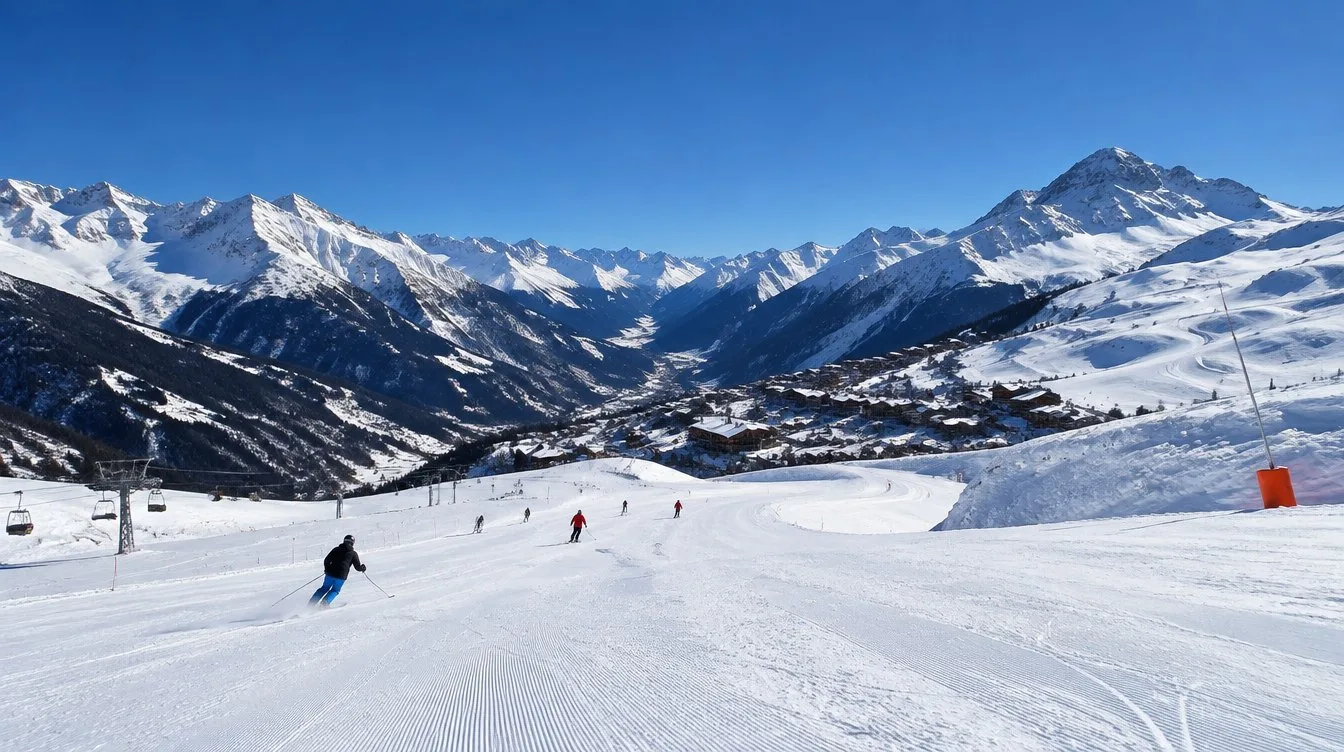 Ski slopes in the Tarentaise
